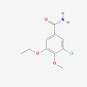 molecular formula C10H12ClNO3 B4417590 3-chloro-5-ethoxy-4-methoxybenzamide 