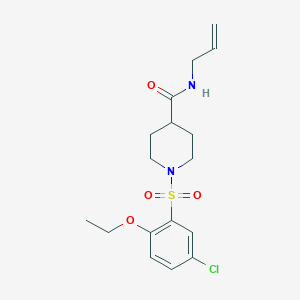 1-(5-CHLORO-2-ETHOXYBENZENESULFONYL)-N-(PROP-2-EN-1-YL)PIPERIDINE-4-CARBOXAMIDE