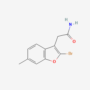 2-(2-bromo-6-methyl-1-benzofuran-3-yl)acetamide