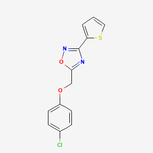 5-[(4-Chlorophenoxy)methyl]-3-(thiophen-2-yl)-1,2,4-oxadiazole