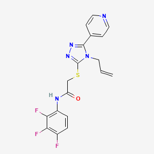 2-{[4-allyl-5-(4-pyridinyl)-4H-1,2,4-triazol-3-yl]thio}-N-(2,3,4-trifluorophenyl)acetamide