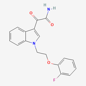 2-{1-[2-(2-fluorophenoxy)ethyl]-1H-indol-3-yl}-2-oxoacetamide