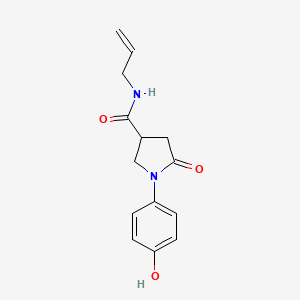 1-(4-hydroxyphenyl)-5-oxo-N-(prop-2-en-1-yl)pyrrolidine-3-carboxamide