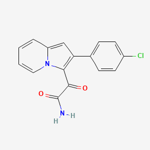 2-[2-(4-Chlorophenyl)indolizin-3-yl]-2-oxoacetamide