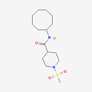 N-cyclooctyl-1-methanesulfonylpiperidine-4-carboxamide