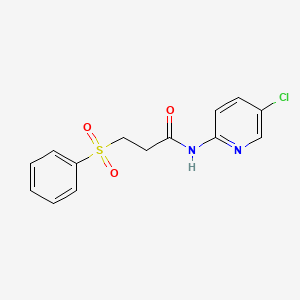 3-(benzenesulfonyl)-N-(5-chloropyridin-2-yl)propanamide