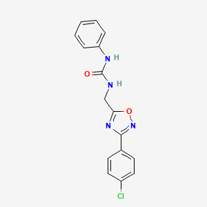 N-{[3-(4-chlorophenyl)-1,2,4-oxadiazol-5-yl]methyl}-N'-phenylurea