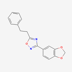 3-(1,3-Benzodioxol-5-yl)-5-phenethyl-1,2,4-oxadiazole