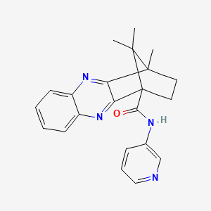 molecular formula C22H22N4O B4417948 4,11,11-trimethyl-N-(pyridin-3-yl)-3,4-dihydro-1,4-methanophenazine-1(2H)-carboxamide 