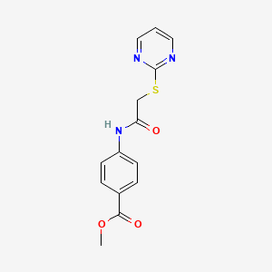 methyl 4-{[(2-pyrimidinylthio)acetyl]amino}benzoate