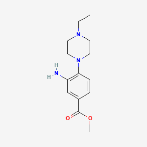 methyl 3-amino-4-(4-ethyl-1-piperazinyl)benzoate