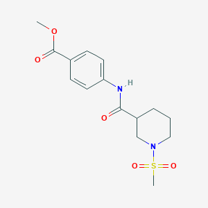 methyl 4-({[1-(methylsulfonyl)-3-piperidinyl]carbonyl}amino)benzoate