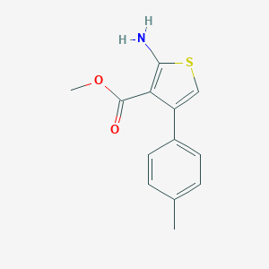 molecular formula C13H13NO2S B441846 Methyl 2-amino-4-(4-methylphenyl)thiophene-3-carboxylate CAS No. 350997-08-9