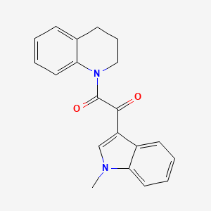 molecular formula C20H18N2O2 B4418464 1-[3,4-DIHYDRO-1(2H)-QUINOLINYL]-2-(1-METHYL-1H-INDOL-3-YL)-1,2-ETHANEDIONE 