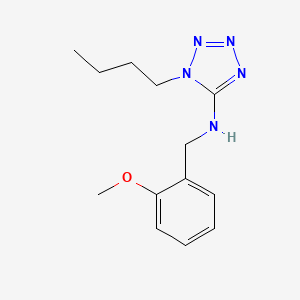 molecular formula C13H19N5O B4418625 1-butyl-N-(2-methoxybenzyl)-1H-tetrazol-5-amine 