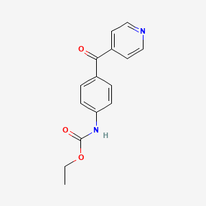 molecular formula C15H14N2O3 B4418632 ethyl (4-isonicotinoylphenyl)carbamate 