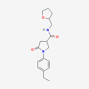 1-(4-ETHYLPHENYL)-5-OXO-N-[(OXOLAN-2-YL)METHYL]PYRROLIDINE-3-CARBOXAMIDE