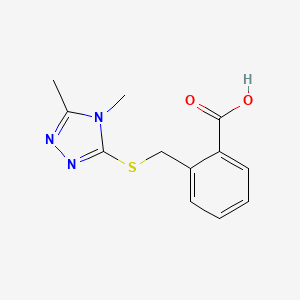 2-{[(4,5-dimethyl-4H-1,2,4-triazol-3-yl)sulfanyl]methyl}benzoic acid