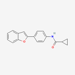 N-[4-(1-benzofuran-2-yl)phenyl]cyclopropanecarboxamide