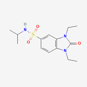 1,3-DIETHYL-2-OXO-N-(PROPAN-2-YL)-2,3-DIHYDRO-1H-1,3-BENZODIAZOLE-5-SULFONAMIDE