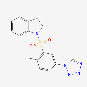 1-{[2-METHYL-5-(1H-1,2,3,4-TETRAAZOL-1-YL)PHENYL]SULFONYL}INDOLINE