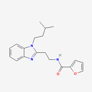 N-{2-[1-(3-METHYLBUTYL)-1H-1,3-BENZODIAZOL-2-YL]ETHYL}FURAN-2-CARBOXAMIDE