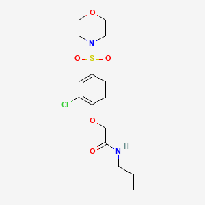 2-(2-chloro-4-morpholin-4-ylsulfonylphenoxy)-N-prop-2-enylacetamide