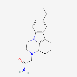 2-[8-(propan-2-yl)-1,2,3a,4,5,6-hexahydro-3H-pyrazino[3,2,1-jk]carbazol-3-yl]acetamide