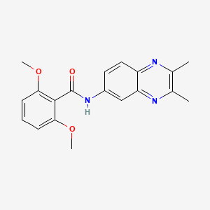 molecular formula C19H19N3O3 B4419053 N-(2,3-dimethylquinoxalin-6-yl)-2,6-dimethoxybenzamide 