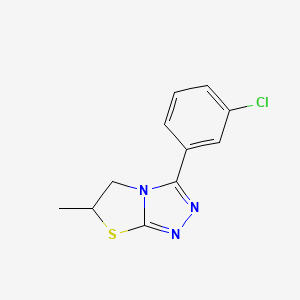 3-(3-chlorophenyl)-6-methyl-5,6-dihydro[1,3]thiazolo[2,3-c][1,2,4]triazole