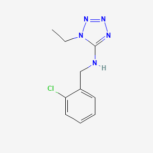 molecular formula C10H12ClN5 B4419115 N-(2-chlorobenzyl)-1-ethyl-1H-tetrazol-5-amine 