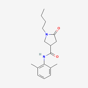 1-butyl-N-(2,6-dimethylphenyl)-5-oxopyrrolidine-3-carboxamide