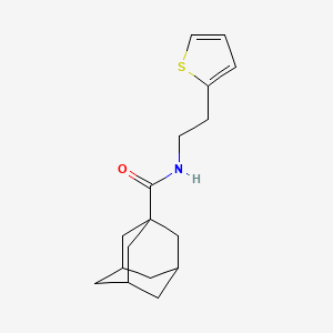 molecular formula C17H23NOS B4419139 N-[2-(THIOPHEN-2-YL)ETHYL]ADAMANTANE-1-CARBOXAMIDE 