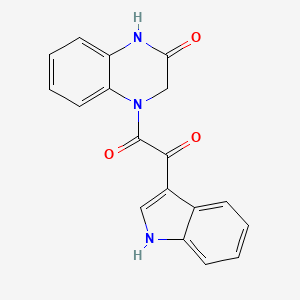 1-(1H-INDOL-3-YL)-2-[3-OXO-3,4-DIHYDRO-1(2H)-QUINOXALINYL]-1,2-ETHANEDIONE