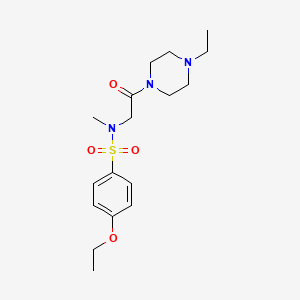 4-ethoxy-N-[2-(4-ethylpiperazin-1-yl)-2-oxoethyl]-N-methylbenzenesulfonamide