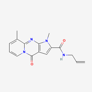 N-allyl-1,9-dimethyl-4-oxo-1,4-dihydropyrido[1,2-a]pyrrolo[2,3-d]pyrimidine-2-carboxamide