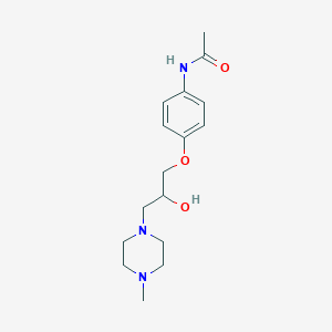 molecular formula C16H25N3O3 B4419170 N-{4-[2-hydroxy-3-(4-methylpiperazin-1-yl)propoxy]phenyl}acetamide 