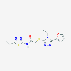 N-(5-ethyl-1,3,4-thiadiazol-2-yl)-2-{[5-(furan-2-yl)-4-(prop-2-en-1-yl)-4H-1,2,4-triazol-3-yl]sulfanyl}acetamide