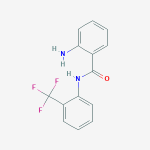 molecular formula C14H11F3N2O B4419187 2-amino-N-[2-(trifluoromethyl)phenyl]benzamide 