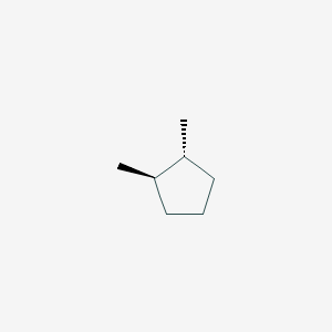 molecular formula C₇H₁₄ B044192 反式-1,2-二甲基环戊烷 CAS No. 822-50-4