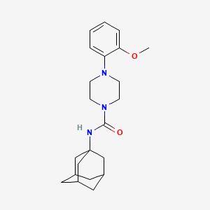 molecular formula C22H31N3O2 B4419200 N-1-adamantyl-4-(2-methoxyphenyl)piperazine-1-carboxamide 