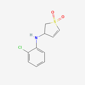 molecular formula C10H10ClNO2S B4419214 N-(2-chlorophenyl)-1,1-dioxo-2,3-dihydrothiophen-3-amine 