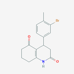 4-(3-bromo-4-methylphenyl)-4,6,7,8-tetrahydroquinoline-2,5(1H,3H)-dione