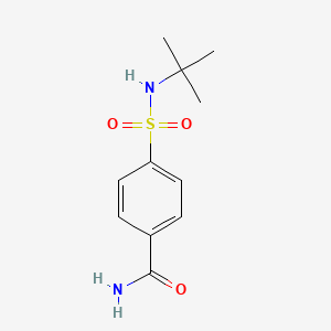 molecular formula C11H16N2O3S B4419234 4-(Tert-butylsulfamoyl)benzamide 