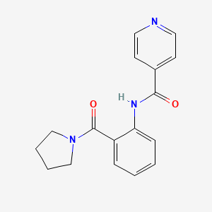 N-[2-(pyrrolidin-1-ylcarbonyl)phenyl]isonicotinamide