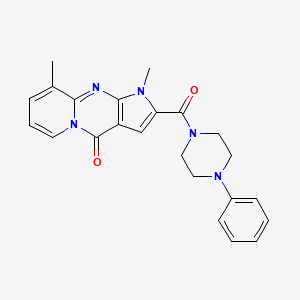 1,9-dimethyl-2-[(4-phenylpiperazin-1-yl)carbonyl]pyrido[1,2-a]pyrrolo[2,3-d]pyrimidin-4(1H)-one