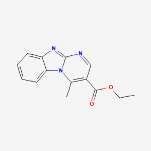 molecular formula C14H13N3O2 B4419277 ethyl 4-methylpyrimido[1,2-a]benzimidazole-3-carboxylate 