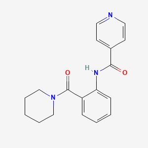 N-[2-(piperidin-1-ylcarbonyl)phenyl]isonicotinamide