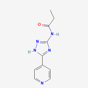 N-[5-(pyridin-4-yl)-4H-1,2,4-triazol-3-yl]propanamide