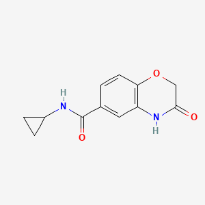 N-cyclopropyl-3-oxo-3,4-dihydro-2H-1,4-benzoxazine-6-carboxamide